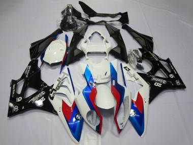 Affordable 2009-2014 BMW S1000RR Motorcycle Fairings - White Red Blue Glossy Black Castrol OEM Style
