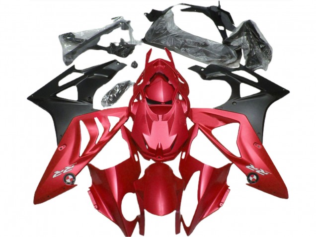 2009-2014 BMW S1000RR Motorcycle Fairing - Red Matte Black