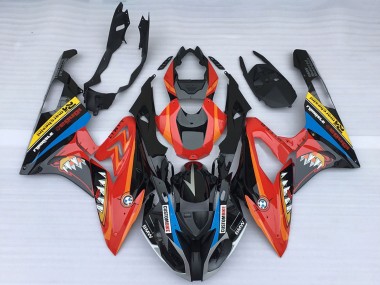 Affordable 2015-2016 BMW S1000RR Motorcycle Fairings - Red Glossy Black Shark