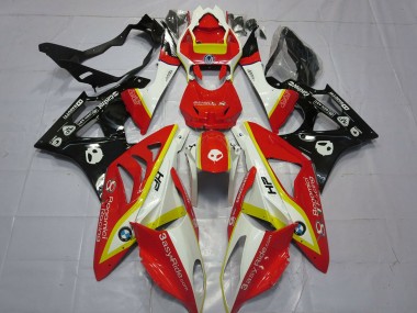 Affordable 2009-2014 BMW S1000RR Motorcycle Fairings - White Red Yellow Glossy Black