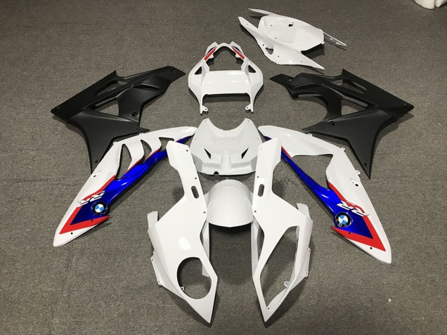 2009-2014 BMW S1000RR Motorcycle Fairings - White Red Blue Matte Black