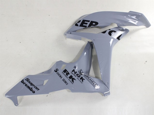 2007-2008 Honda CBR600RR Motorcycle Fairings - Nardo Grey Black Repsol