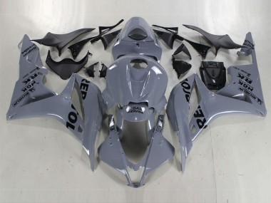 Affordable 2007-2008 Honda CBR600RR Motorcycle Fairings - Nardo Grey Black Repsol
