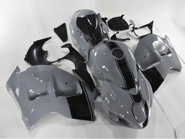 1996-2007 Suzuki GSXR 1300 Hayabusa Motorcycle Fairings - Nardo Grey Black No Decal
