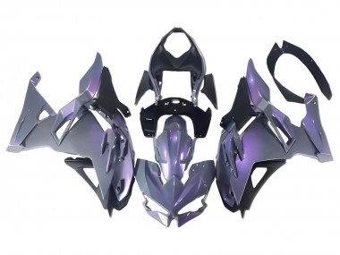 Affordable 2024-2025 Kawasaki Ninja 500 EX500R Motorcycle Fairings - Chameleon Grey Dazz Pearl Purple