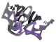 2000-2001 Honda CBR900RR 929 Motorcycle Fairings - Chameleon Grey Dazz Pearl Purple