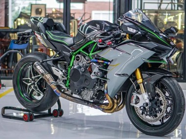 Affordable 2015-2022 Kawasaki Ninja H2 Motorcycle Fairings - Grey