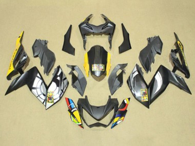 Affordable 2015-2016 Kawasaki Z250/Z300 Motorcycle Fairings - Grey Yellow Blue Red White