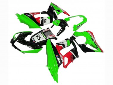 Affordable 2010-2016 Kawasaki Z1000SX Motorcycle Fairings - Green Red Glossy Black Elf 35