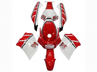 Affordable 1985-1987 Yamaha RZV500 / RD500 Motorcycle Fairings - White Red Black