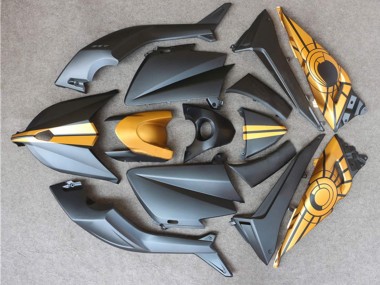 Affordable 2012-2014 Yamaha TMAX530 Motorcycle Fairings - Matte Black Gold