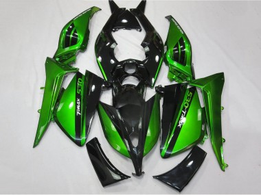 Affordable 2012-2014 Yamaha TMAX530 Motorcycle Fairings - Glossy Green Black