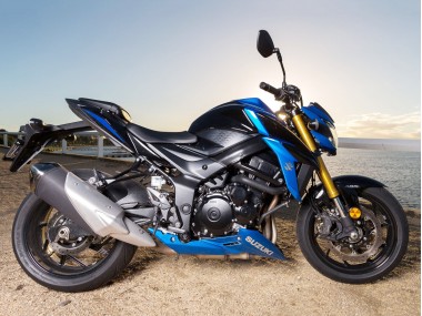 Affordable 2017-2022 Suzuki GSX-S 750 Motorcycle Fairing Kits - Blue Black