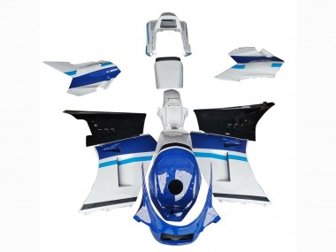 Affordable 1984-1987 Suzuki RG400 RG500 RG400/500 Motorcycle Fairings - White Blue Black