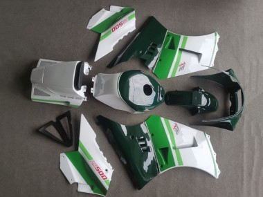 Affordable 1984-1987 Suzuki RG400 RG500 RG400/500 Motorcycle Fairings - White Dark Green