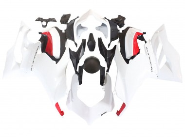 Affordable 2020-2024 Ducati Panigale V2 Motorcycle Fairings - White Red Matte Black