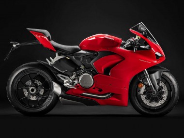 Affordable 2020-2024 Ducati Panigale V2 Motorcycle Fairing - Red Matte Black