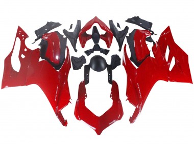 Affordable 2020-2024 Ducati Panigale V2 Motorcycle Fairing - Red Matte Black