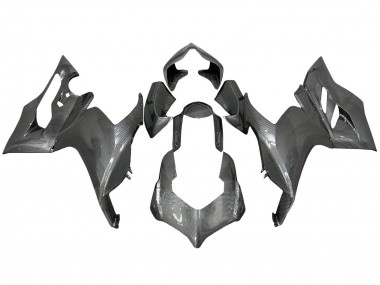 Affordable 2020-2024 Ducati Panigale V2 Motorcycle Fairings - Black Carbon Fiber Style
