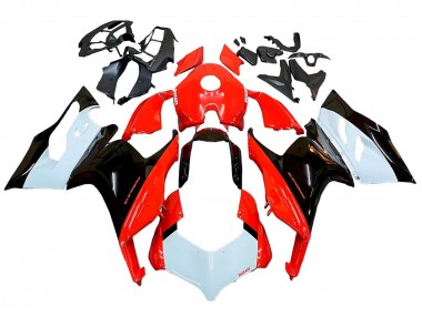 Affordable 2020-2024 Ducati Panigale V2 Motorcycle Fairing Kits - White Red Glossy Black
