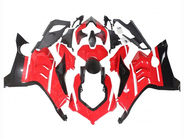 2020-2021 Ducati Panigale V4 V4S Motorcycle Fairings - Red Glossy Black