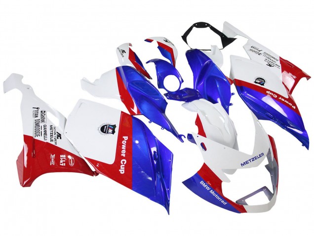 2005-2010 BMW K1200S Abs Fairings - White Red Blue