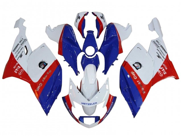 2005-2010 BMW K1200S Abs Fairings - White Red Blue