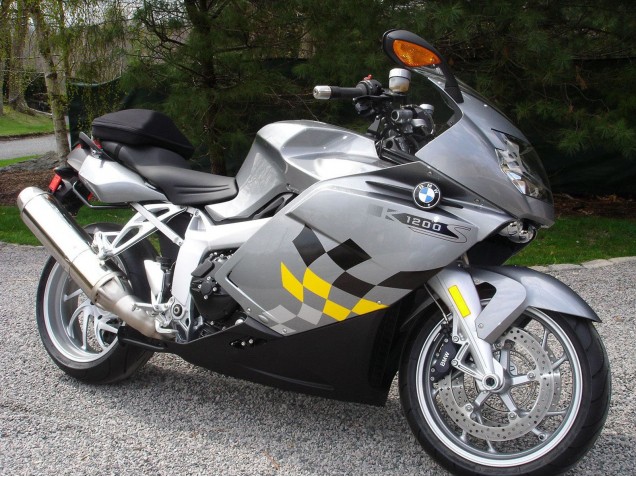 2005-2010 BMW K1200S Motorcycle Fairing - Silver Yellow Black