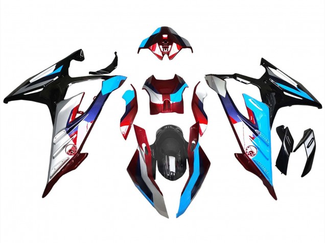 2023-2024 BMW S1000RR Motorcycle Fairings - Silver Red Blue Black