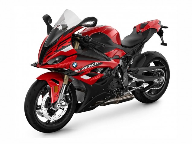 2023-2024 BMW S1000RR Motorcycle Fairings - Red Matte Black