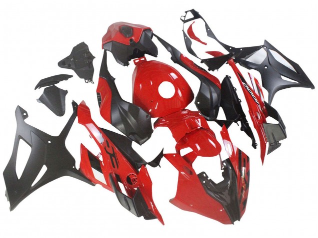 2023-2024 BMW S1000RR Motorcycle Fairings - Red Matte Black