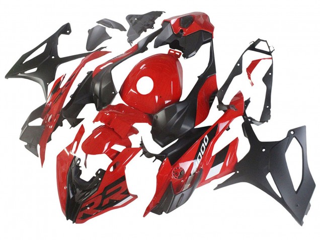 2023-2024 BMW S1000RR Motorcycle Fairings - Red Matte Black