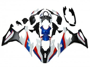 Affordable 2019-2022 BMW S1000RR Motorcycle Fairings - Black White Red Blue