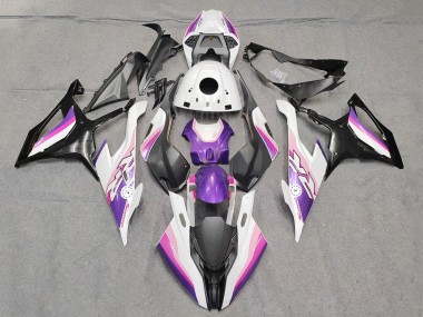 Affordable 2019-2022 BMW S1000RR Motorcycle Fairings - Pink Purple White