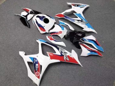 Affordable 2019-2022 BMW S1000RR Motorcycle Fairings - White Red Blue