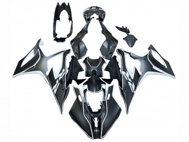 Affordable 2019-2022 BMW S1000RR Motorcycle Fairings - Black White