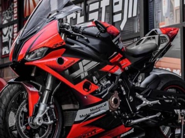 Affordable 2019-2022 BMW S1000RR Motorcycle Fairings - Black Red Grey
