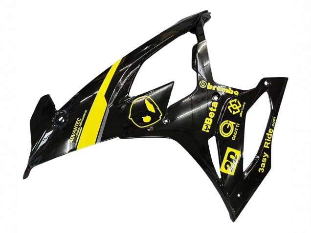 2019-2022 BMW S1000RR Motorcycle Fairings - Glossy Black Yellow