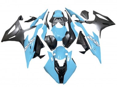 Affordable 2019-2022 BMW S1000RR Motorcycle Fairings - Blue Matte Black White