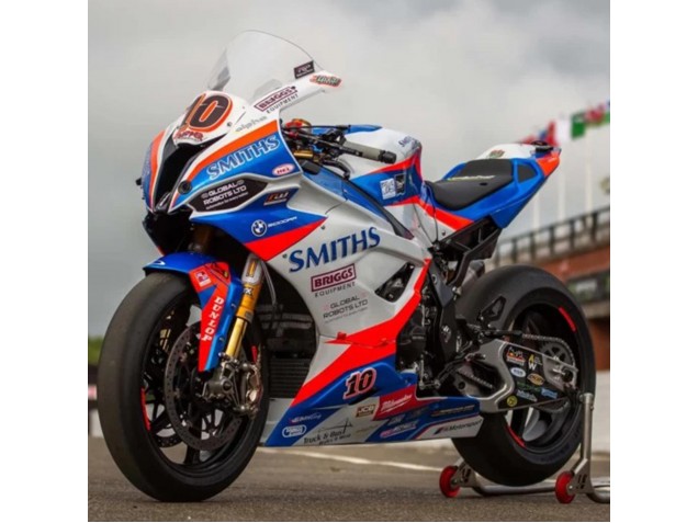2019-2022 BMW S1000RR Motorcycle Fairings - Blue Red White Smiths