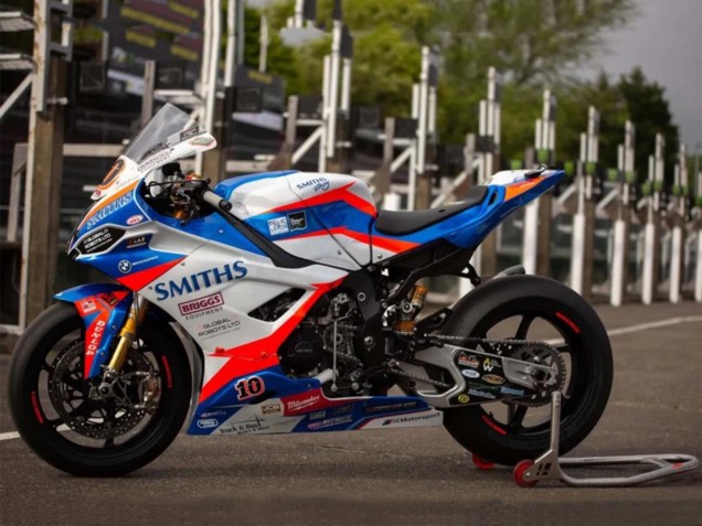 2019-2022 BMW S1000RR Motorcycle Fairings - Blue Red White Smiths