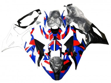 Affordable 2019-2022 BMW S1000RR Motorcycle Fairings - Blue Red White