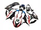 2019-2022 BMW S1000RR Motorcycle Fairings - Black White Red 13