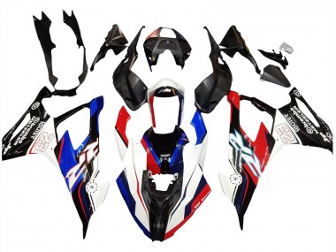 Affordable 2019-2022 BMW S1000RR Motorcycle Fairings - Blue Red White 23