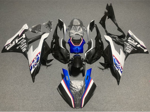 2019-2022 BMW S1000RR Motorcycle Fairings - White Black Blue
