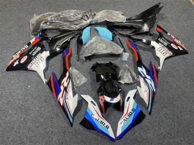 Affordable 2019-2022 BMW S1000RR Motorcycle Fairings - Blue White Red 98
