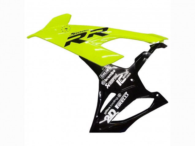 2019-2022 BMW S1000RR Motorcycle Fairings - Lime Green Black