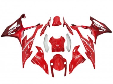 Affordable 2019-2022 BMW S1000RR Motorcycle Fairings - Red Silver MaxWrist