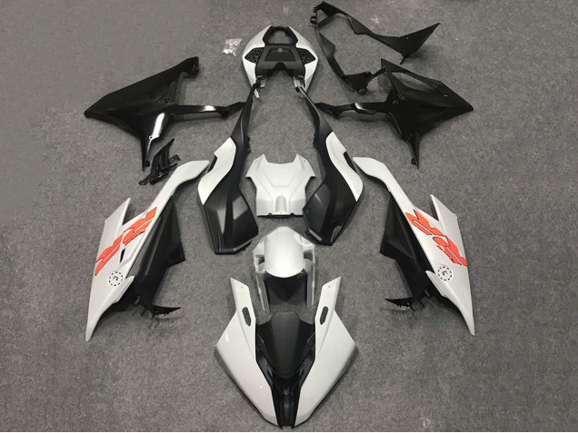 2019-2022 BMW S1000RR Motorcycle Fairings - White Black