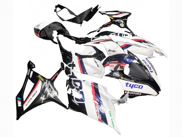 2019-2022 BMW S1000RR Motorcycle Fairings - White Black Pink Oxford
